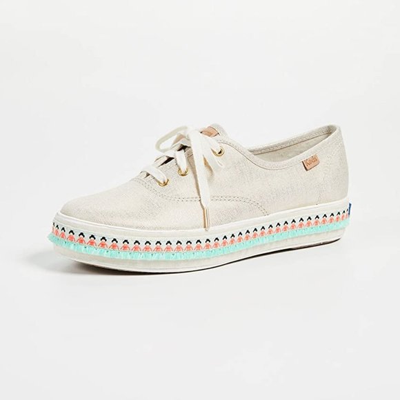 Limited Edition Hawaiian Hula Triple Foxing Keds Platform Sneakers - Picture 1 of 9
